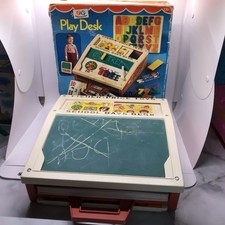 Vintage 1972 Fisher Price School Days Portable Play Desk 176 With Original Box