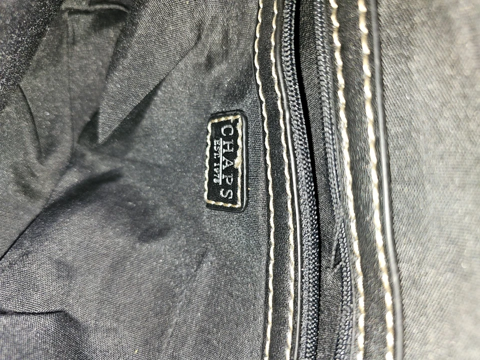 Chaps Houndstooth Purse Shoulder Bag W/3 Compartments And Matching Wallet - Image 4 of 4