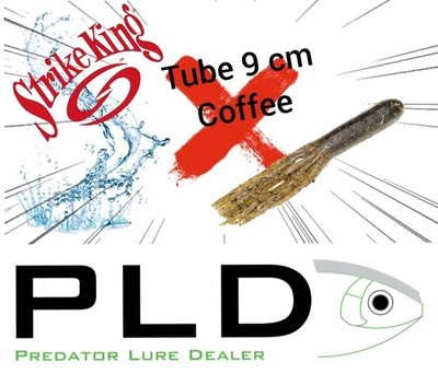 Strike King Tube Coffee, Softbait, Creature Baits, Barsch, Zander, Hecht, Dorsch