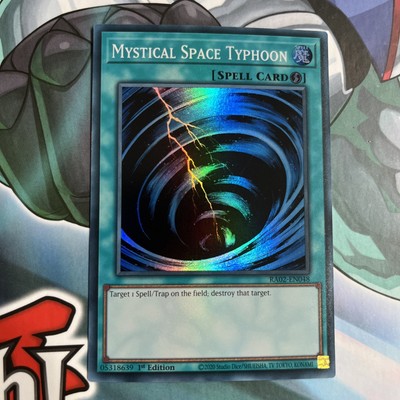 YU-GI-OH RA02-EN048 MYSTICAL SPACE TYPHOON SUPER RARE 1st NM