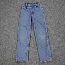 Vintage Levis Orange Tab 550 Jeans Boys 14 Slim Tapered Relaxed Logo 22x26 90s