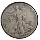 1927 S United States Walking Liberty Half Dollar 50C Silver Coin