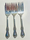 Lot of 3 International Sterling Wild Rose Silver Salad Fork 6 in 36 Grams Each