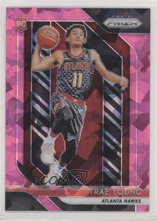 2018-19 Panini Prizm Pink Ice Prizm Trae Young #78 Rookie RC