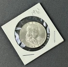 1961 D Franklin Half Dollar in Vintage Sleeve Denver Mint 90% Silver Nice Detail