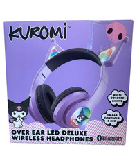 Sanrio Kuromi Wireless Light Up Bluetooth Headphones Built In Mic NEW Read Desc
