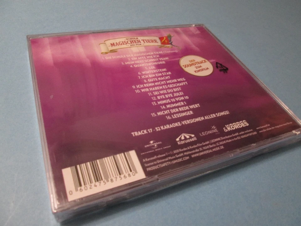 Die Schule Der Magischen Tiere 4 (OVP CD) Soundtrack inkl. Karaoke Versionen - Bild 2 von 2