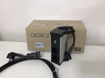 Bachmann Desk 2 mit 2x Schuko + Kabel NEU & OVP