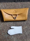 Vintage BARBIE Doll ~ “PEACHY FLEECY” #915  Textured Clutch PURSE & One Glove