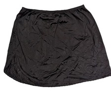 Vintage Vanity Fair Black Half Slip Lace Trim Large Nylon