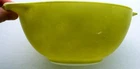 Pyrex Green #442 Cinderella Mixing Bowl 1 1/2 QT Ovenware Faded Scratches Vintg