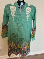Sapphire Pakistani indian Kurti Only-1 Piece- Kameez Eid Causal Wear