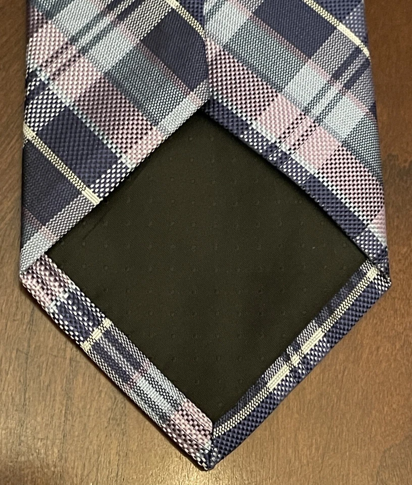 Corbata para el cuello Platinum Designs azul rosa hecha a mano 100 % poliéster para hombre hecha en China Foto 2 de 4