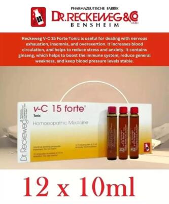 Dr. Reckeweg Germany Vita-C 15 Forte Nerve Tonic (12 x 10ml) Ampules