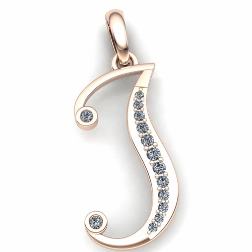 Collar Colgante Alfabeto Diamante Natural Iniciales A a Z Oro 10k - Imagen 53 de 132