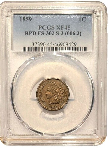 ちぇんと 1859 Indian Head Cent Penny Z1858 | eBay