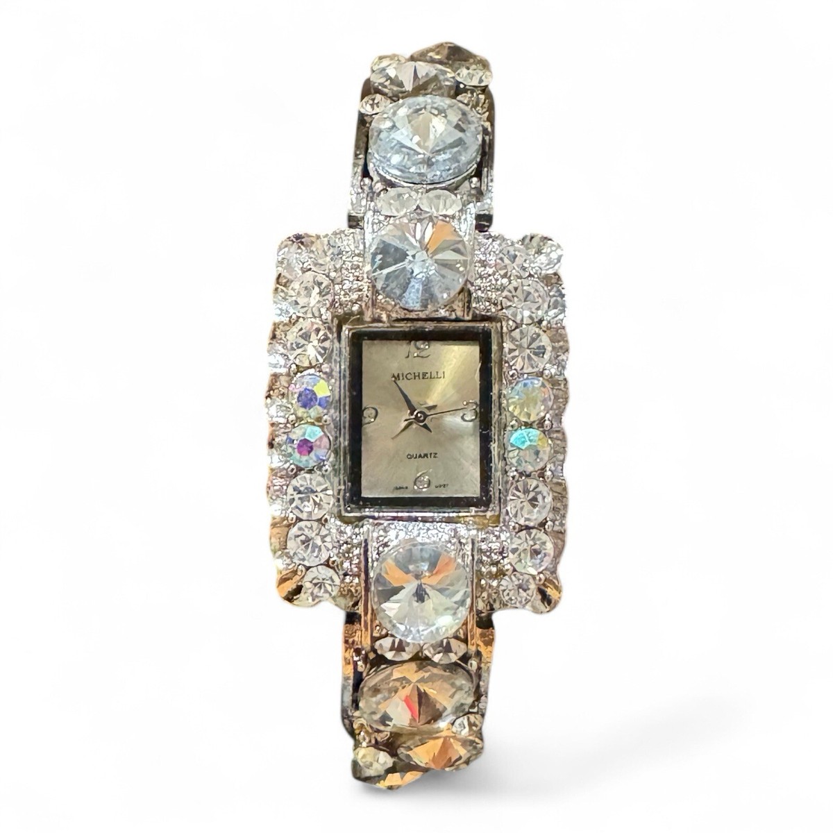 Beautiful Vivani Quartz rhinestones watch with matching bracelet Vintage Vivani Quartz Women main image 2