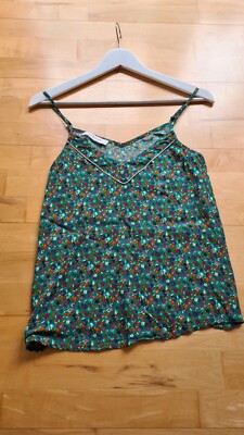 Shirt Grün Geblühmt Von Promod Gr.S