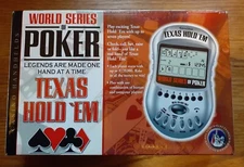 EXCALIBUR TEXAS HOLD 'EM HAND HELD POKER GAME - MODEL #399 - TESTED & WORKING