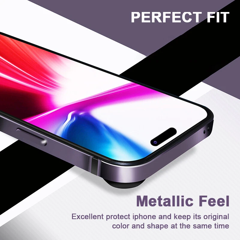 Marco de aluminio a prueba de golpes de metal para iPhone 15 14 13 12 11Pro Max 16E Foto 3 de 4