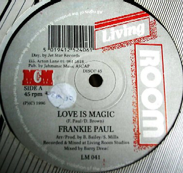 Frankie Paul - Love Is Magic (12'')