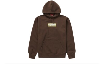 Supreme Bling Box Logo Hooded Sweatshirt Supreme Bling Box Logo