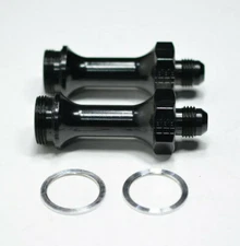 (Pair) 491975-BL Fragola -6 AN Male To 7/8" -20 Thread Holley Fuel Inlet Fitting