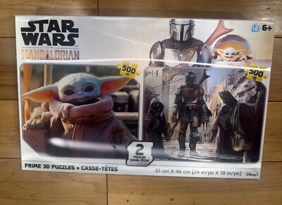 NIB Star Wars the Mandalorian PRIME 3D Puzzles, 2-pack 500pc each