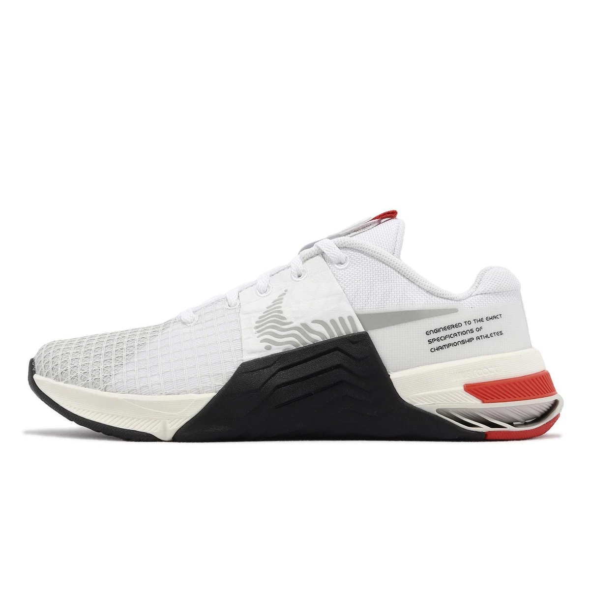 Nike Wmns Metcon 8 White Black Red Grey Women Cross Training Shoes DO9327 102