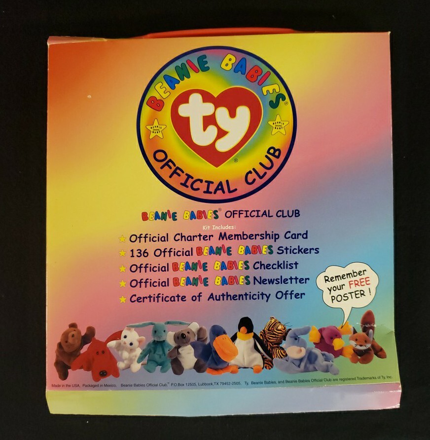ty beanie babies official club membership kit | eBay