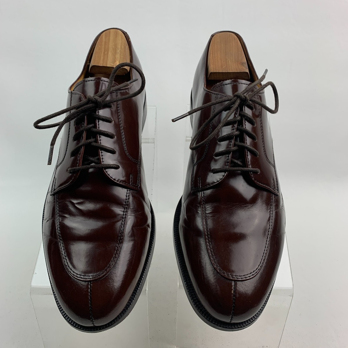 Cole Haan Oxford Brown Leather Apron Split Toe Lace Up Shoes  display picture 2