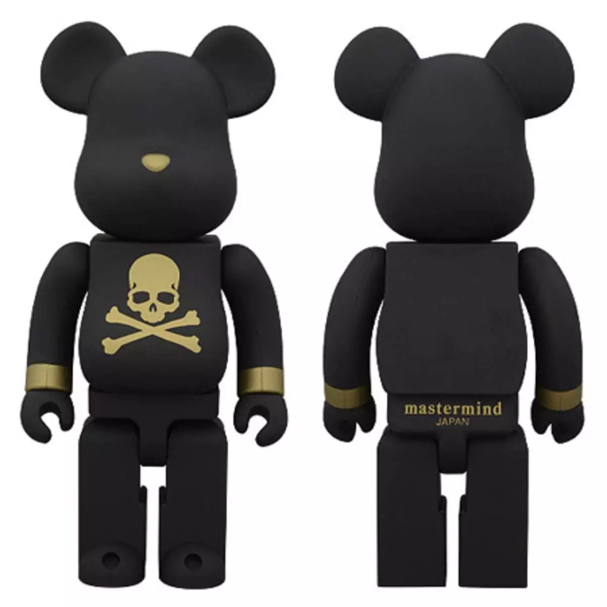 BE@RBRICK mastermind × SENSE 1000% BEARBRICK BE@RBRICK MASTERMIND X SENSE 1000% BLACK GOLD Scull