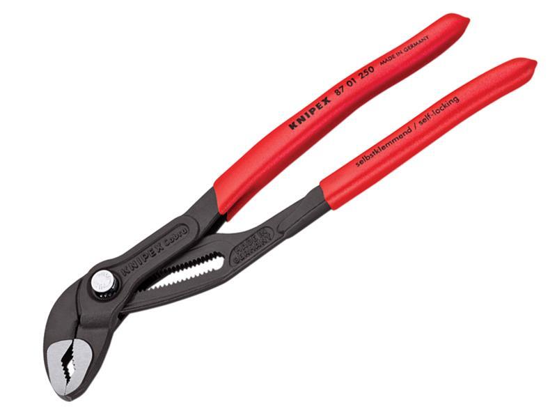 Knipex Cobra Pompa Acqua Pinze PVC Impugnatura 250mm Bottone a Pressione Azione