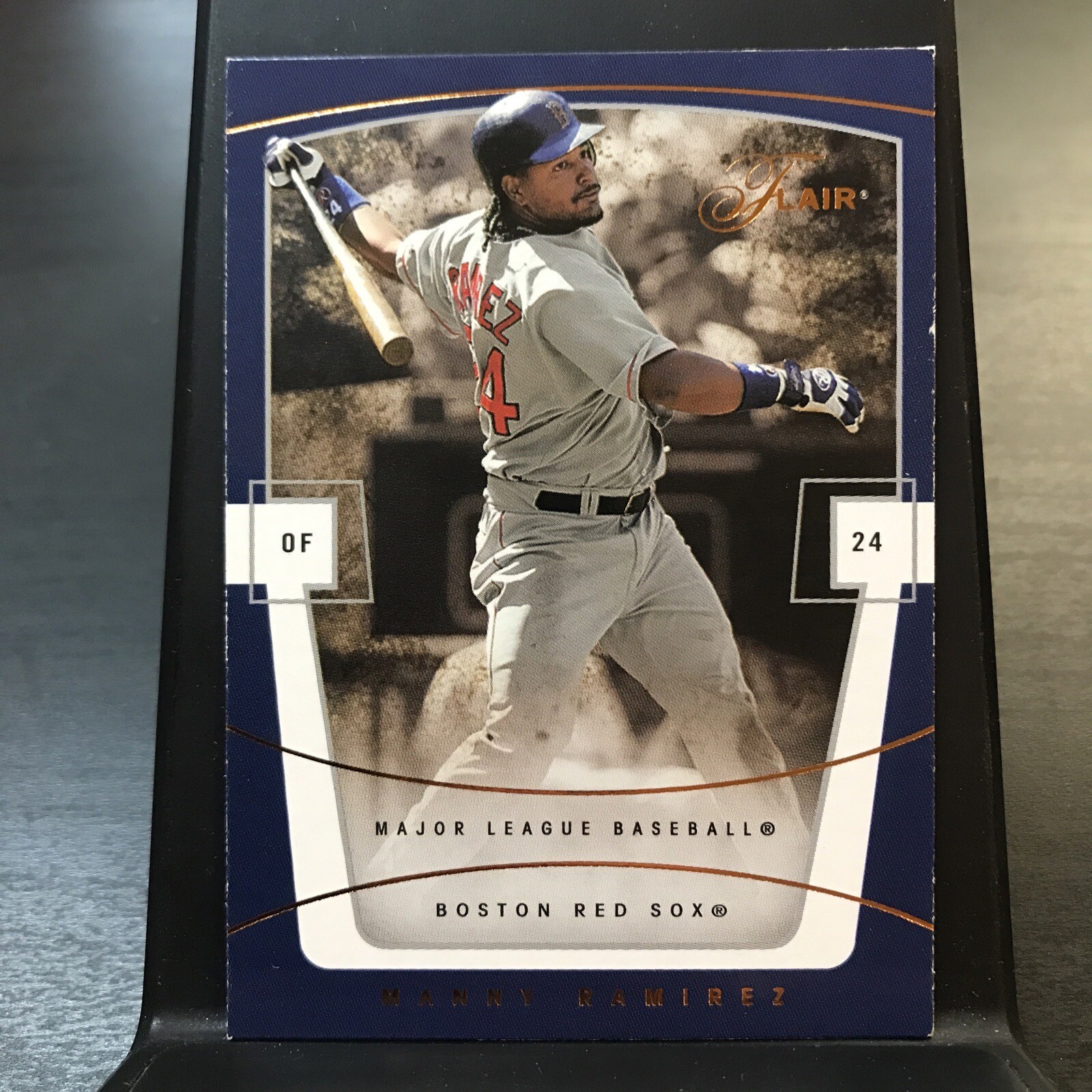 2004 Flair Manny Ramirez  #43 Red Sox