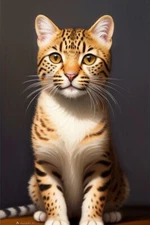 Digital Image Picture Photo Wallpaper Background Desktop Art Leopard Cat