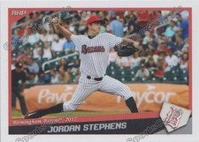 2017 Birmingham Barons Jordan Stephens RC Rookie Chicago White Sox