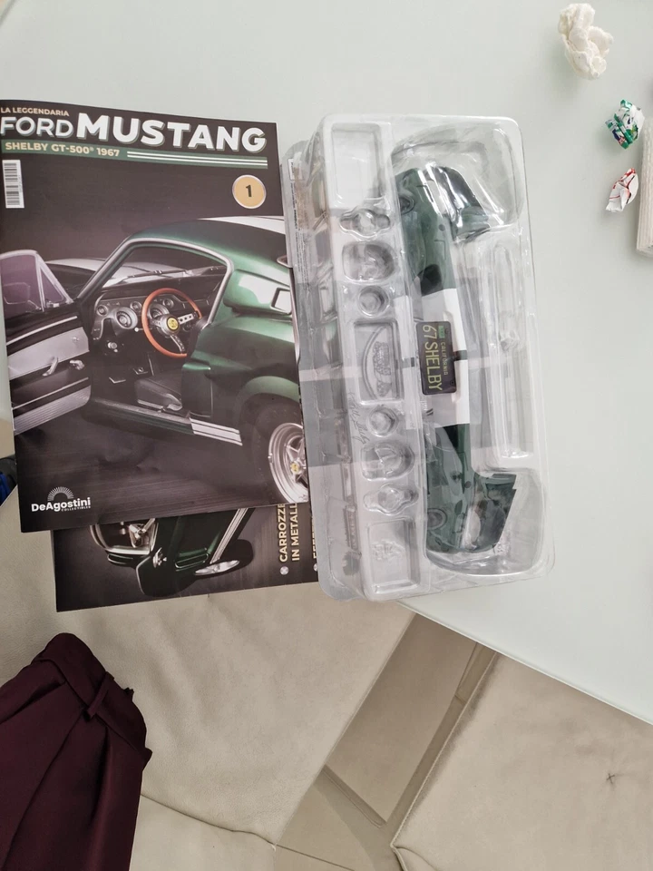 Ford Mustang Shelby GT 500 1967 Scala 1:6 California Modello Auto DeAgostini N 1 - Immagine 2 di 4