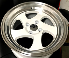 4 New 16x8 4x100 25 Gloss White Machined Lip Wheels Type R Fits Acura Integra 4 New 16x8 4x100 25 Gloss White Machined Lip Wheels Type R Fits Acura Integra