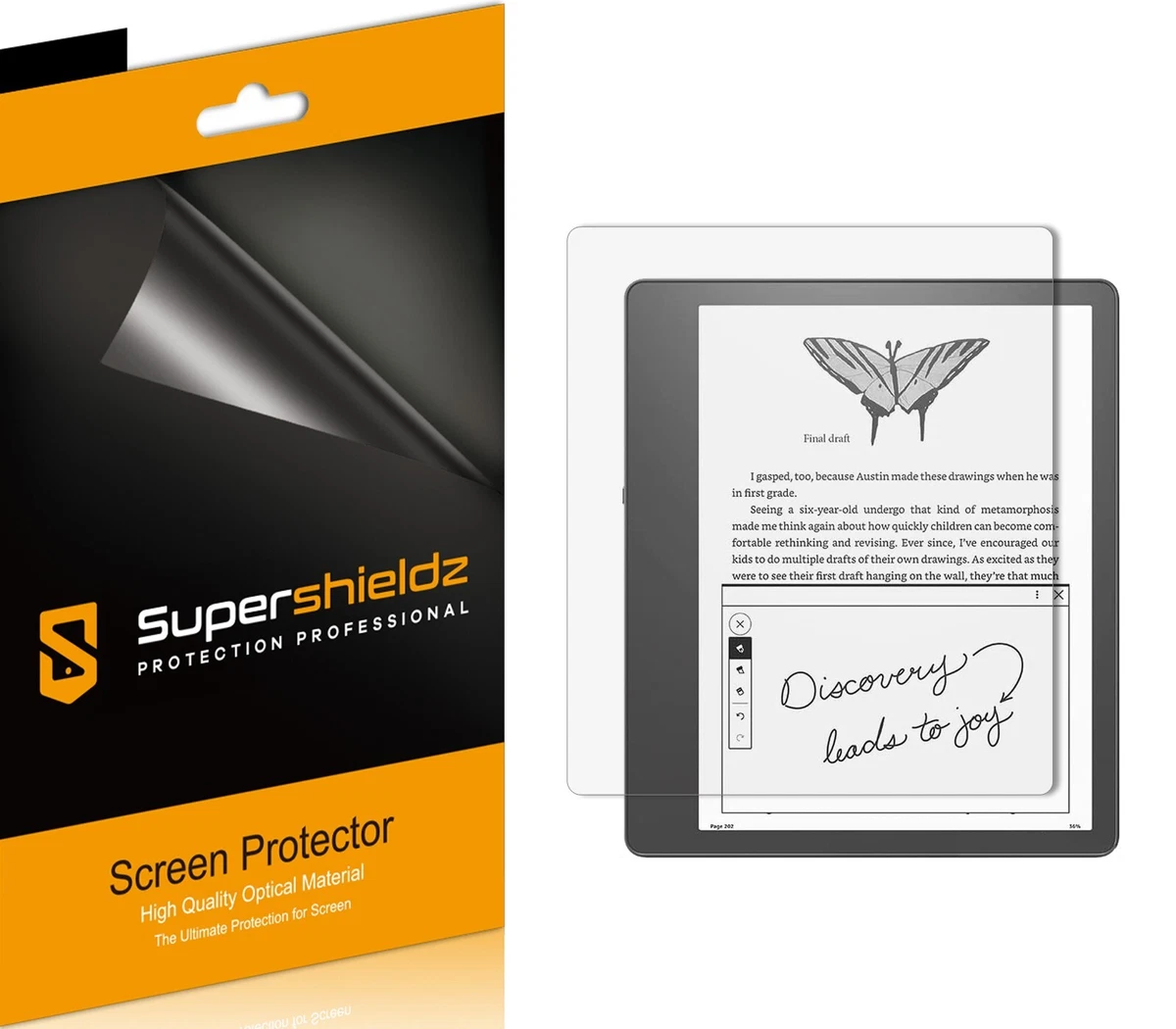 MoKo Anti-Glare Screen Protector For Kindle (2024/2022/2019) - 2 Pack Full Coverage Matte PET Film