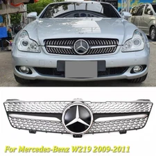 Front Grill Grille w/Star For Mercedes Benz W219 CLS350 CLS500 CLS550 2009-2011