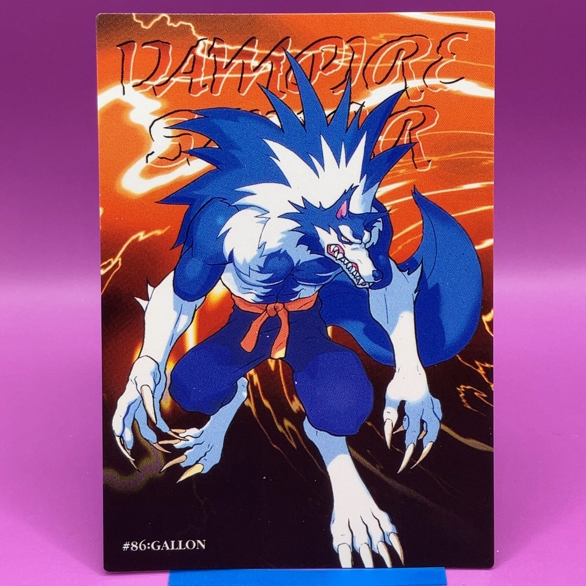 Gallon Vampire Savior Carddass Masters TCG Capcom Game Card Rare