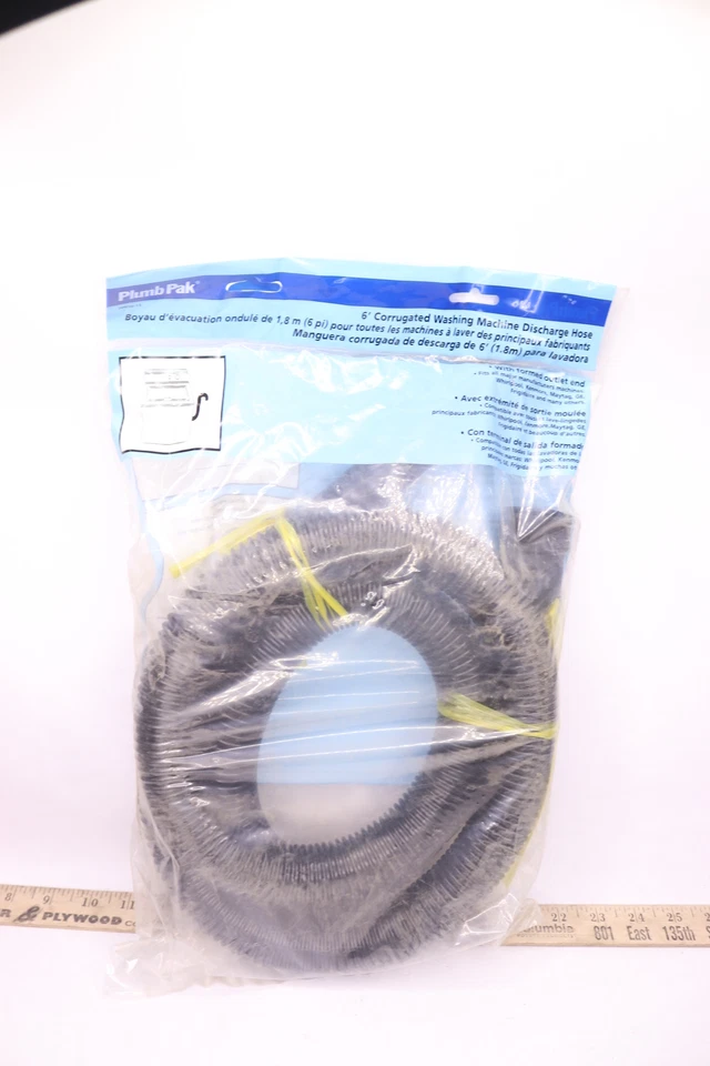 Manguera de descarga para lavadora Plumb Pak corrugada 6" PP850-13 Foto 3 de 3