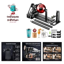 4-in-1 Laser Rotary Roller, Suitable for Most Frame-Type Laser Engraving Mach...