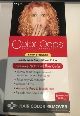 Developlus Color Oops Extra Strength Hair Color Remover Bleach Artificial Color