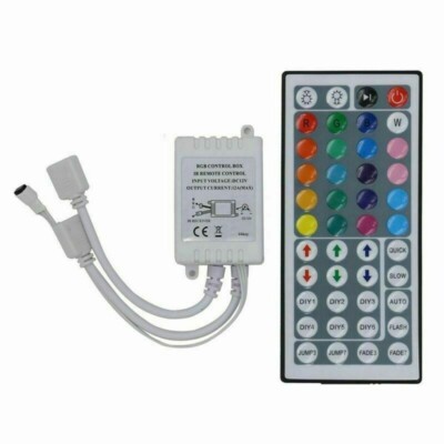 44 Key IR Remote Controller Box DC 12V For RGB LED 3528 5050 Strip ...
