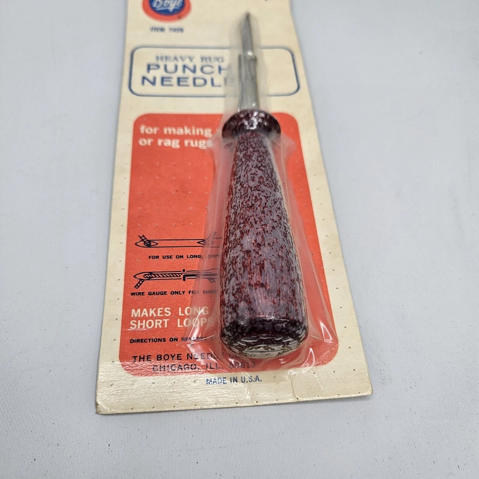 Alfombra pesada vintage Boye aguja perforadora #7420 - nuevo stock antiguo Foto 2 de 4
