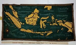 New NWT Batik  Semar Indonesia  INDONESIAN MAP  WALL HANGING 