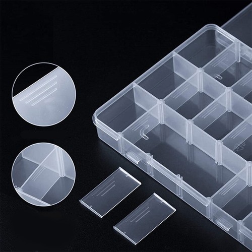 2Pcs Kids Snack Box with 18 Removable Grids Compartments Snackle Trays Travel - Picture 8 of 10