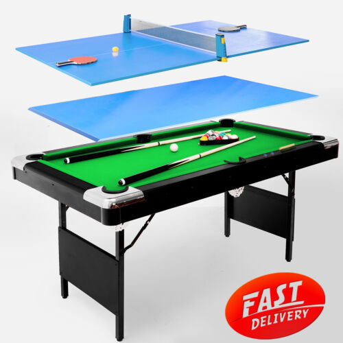 3 in 1 Billiard Table, Multifunctional Table Tennis Pool Table 1.67 M