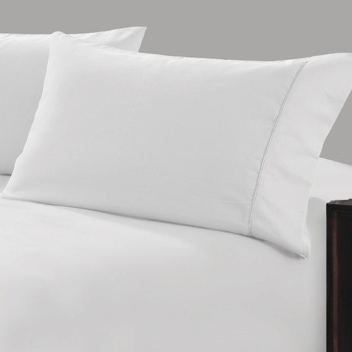 500TC Premium Sateen Cotton Fitted Sheet 2PCS Pillowcases Sets Queen Bed Sheets eBay